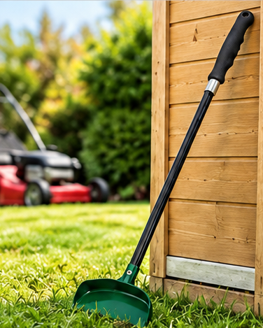 Ergonomic Mower Deck Scraper and Cleaning Tool