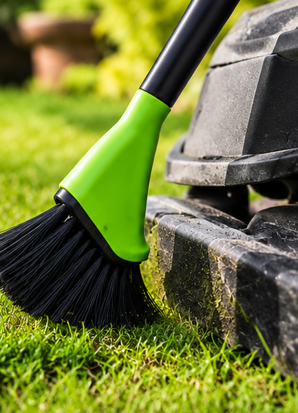 16-Inch Lawn Mower Deck Scraper & Cleaning Brush Tool