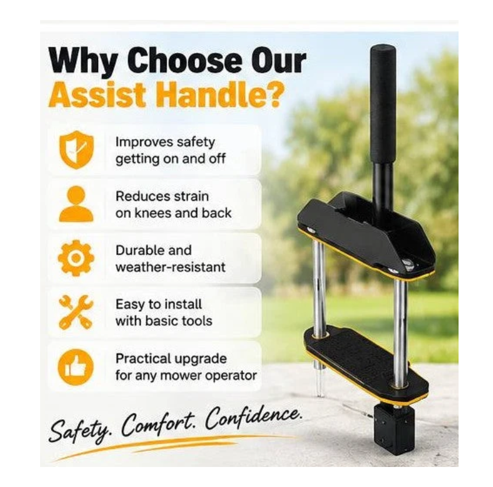 Zero Turn Mower Mount Assist Handle & Support Grab Bar