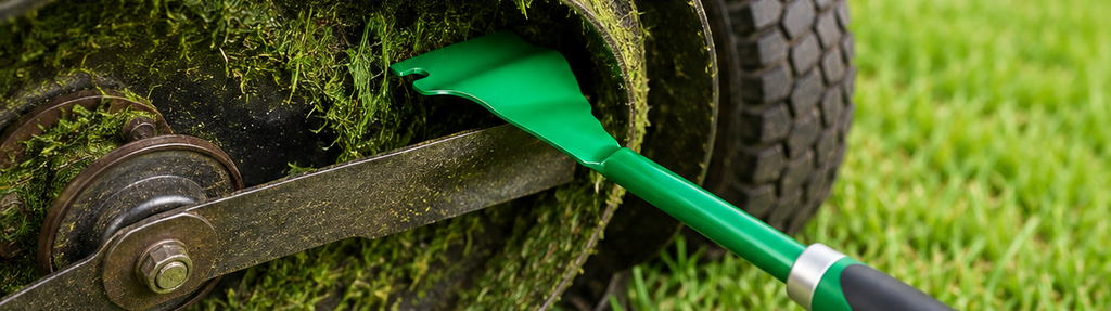 3-Piece Lawn Mower Deck Scraper & Cleaning Brush Tool Kit