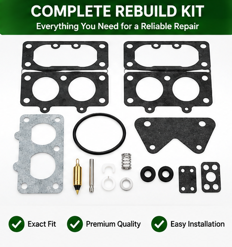 Universal Carburetor Overhaul Rebuild Gasket Kit for Small Gas Engines