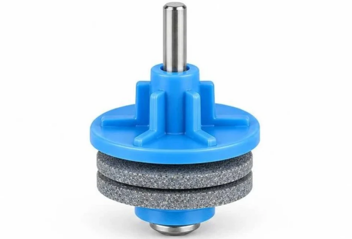 Universal Lawn Mower Blade Sharpener & Balancer Kit for Power Drills